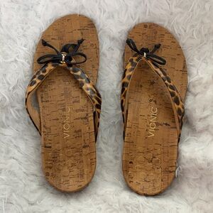 Vionic Women's Animal Print Sandals with Black Accents